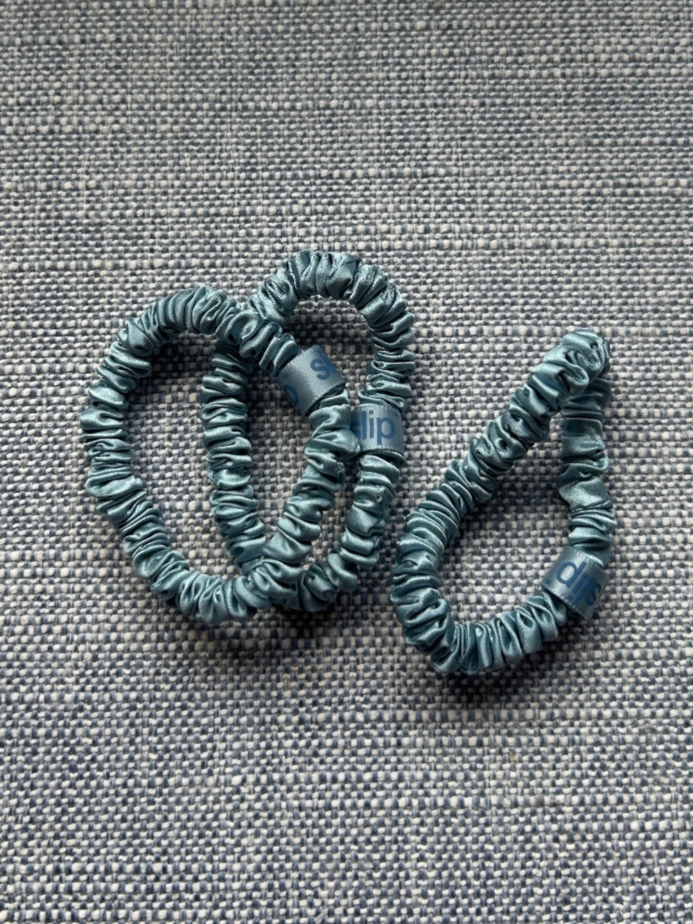 3 Pure Silk SLIP Skinny Scrunchies: Anti-Crease, Anti-Breakage Slipsilk™ Design
